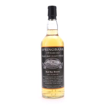 Springbank 19 Year Old Private Cask / Red Bay Bracer