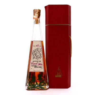 Caol Ila 1969 Gordon and MacPhail 15 Year Old Decanter / Co. Pinerolo Import Caol Ila 1969 Gordon and MacPhail 15 Year Old Decanter / Co. Pinerolo Import