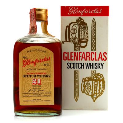 Glenfarclas 21 Year Old Grant Bonding Co 1970s / Edward and Edward