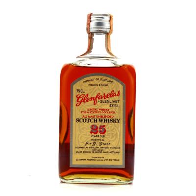 Glenfarclas 25 Year Old Grant Bonding Co 'A Royal Whisky' 1977 / Edward and Edward