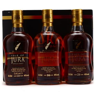 Jura 10,16 & 21 Year Old 3 x 33cl