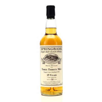 Springbank 1995 Private Cask 15 Year Old / Three Thirsty Men