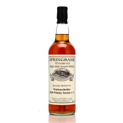 Springbank 10 Year Old Private Cask / Wattenscheider Malt Whisky Society e. V.