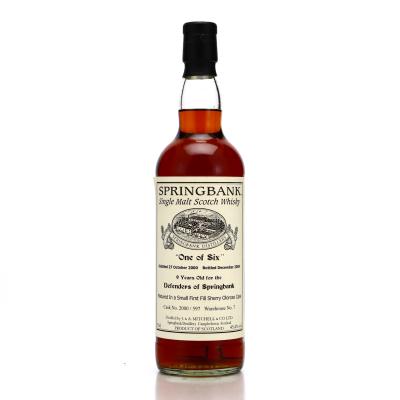 Springbank 2000 Private Sherry Cask 9 Year Old #597 / One of Six - Defenders of Springbank