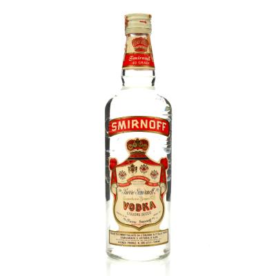 Smirnoff 80 Proof Vodka 1960s / Cinzano Import