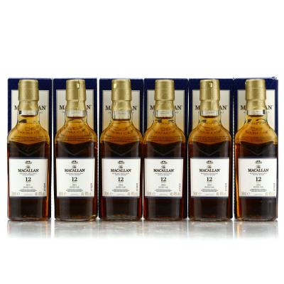 Macallan 12 Year Old Double Cask Miniature x 6