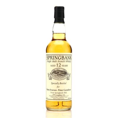 Springbank 1993 Private Cask 12 Year Old #142 / Matts Iwarson - Peter Gustafsson