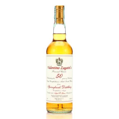 Springbank 1991 Valentino Zagatti's Personal Choice 17 Year Old