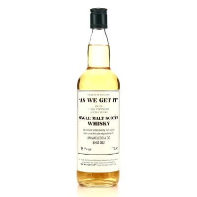 As We Get It 8 Year Old Cask Strength Islay Single Malt / 58.5%