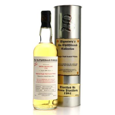 Brora 1981 Signatory Vintage 20 Year Old