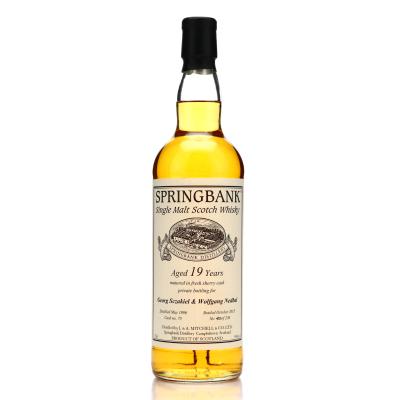 Springbank 1996 Private Cask 19 Year Old / Georg Sczakiel & Wolfgang Nedbal