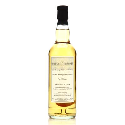 Inchgower 2010 Whisky Broker 9 Year Old