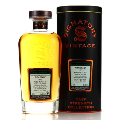 Glen Grant 1995 Signatory Vintage 26 Year Old Cask Strength