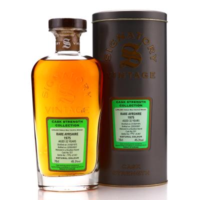 Ladyburn-Rare Ayrshire 1975 Signatory Vintage 32 Year Old Cask Strength