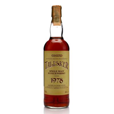 Talisker 1978 Samaroli Sherry Wood / Curved Distillery Label