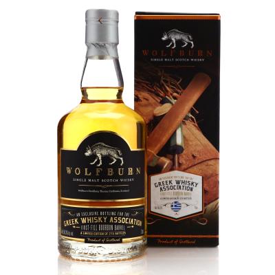 Wolfburn 2015 Single Bourbon Cask #201 / Greek Whisky Association-Signed by Iain Kerr