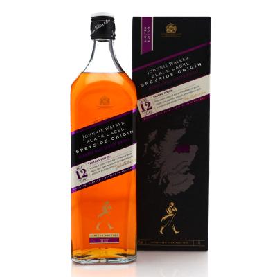 Johnnie Walker Black Label 12 Year Old Speyside Origin 1 Litre