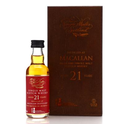 Macallan 21 Year Old Single Malts of Scotland CECBL Miniature