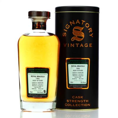 Royal Brackla 1993 Signatory Vintage 18 Year Old Cask Strength