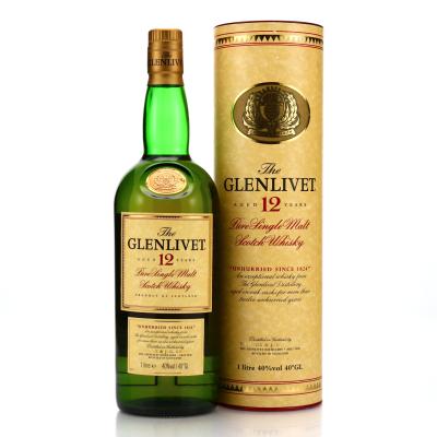 Glenlivet 12 Year Old 1 Litre 1990s