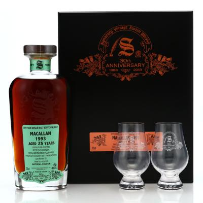 Macallan 1993 Signatory Vintage 25 Year Old Cask Strength / 30th Anniversary