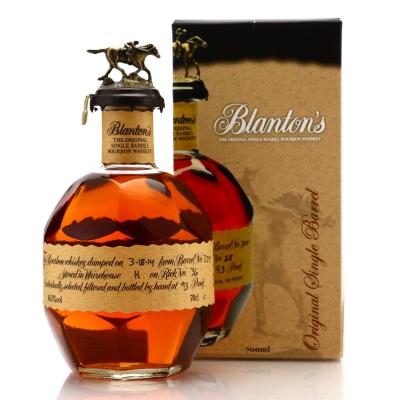 Blanton's Single Barrel Dumped 2014