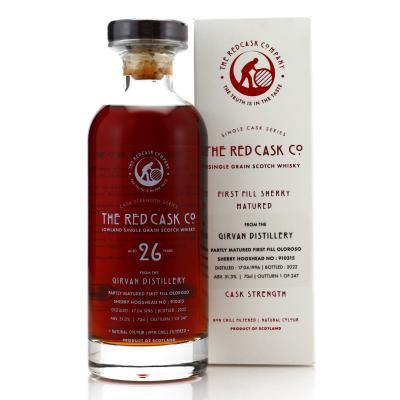 Girvan 1996 The Red Cask Co. 26 Year Old