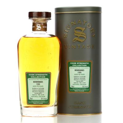 Benrinnes 1990 Signatory Vintage 15 Year Old Cask Strength