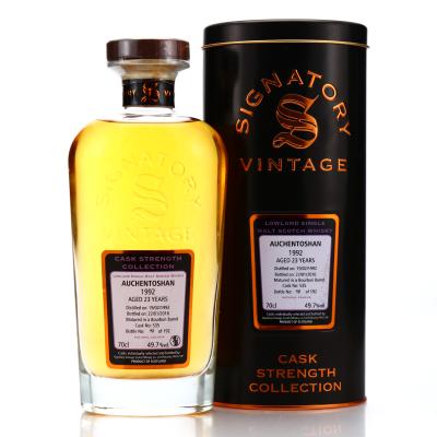 Auchentoshan 1992 Signatory Vintage 23 Year Old Cask Strength