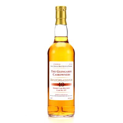 Bruichladdich 2001 Private Cask 10 Year Old  #337 / The Glengarry Caskowners