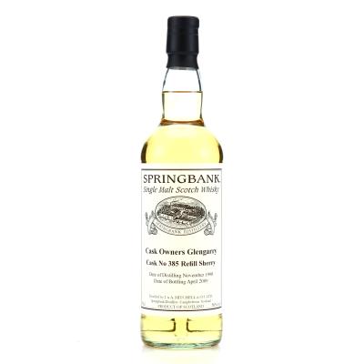 Springbank 1998 Private Sherry Cask #385 / Glengarry