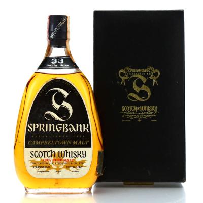 Springbank 33 Year Old 1970s