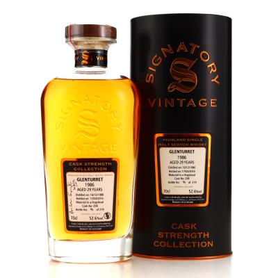 Glenturret 1986 Signatory Vintage 29 Year Old Cask Strength