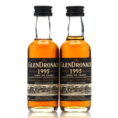 Glendronach 1995 PX Finish 20 Year Old Miniature x 2