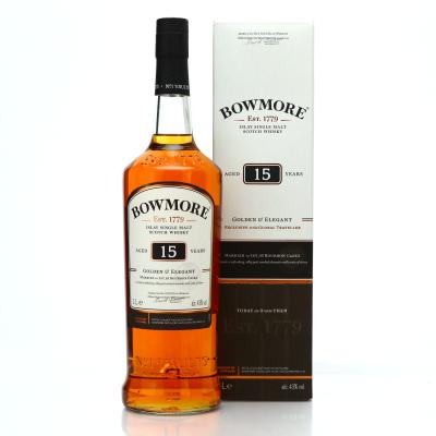 Bowmore 15 Year Old Golden and Elegant 1 Litre