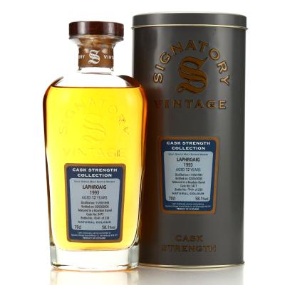 Laphroaig 1993 Signatory 12 Year Old Cask Strength