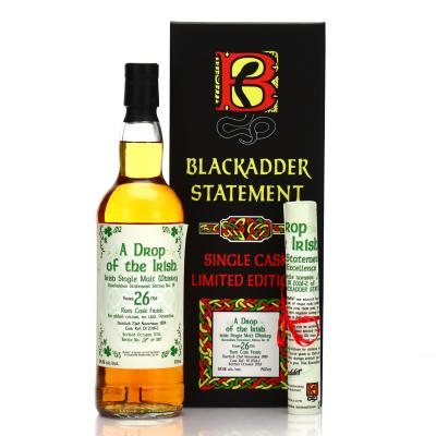 A Drop of the Irish 1989 Blackadder 26 Year Old Statement