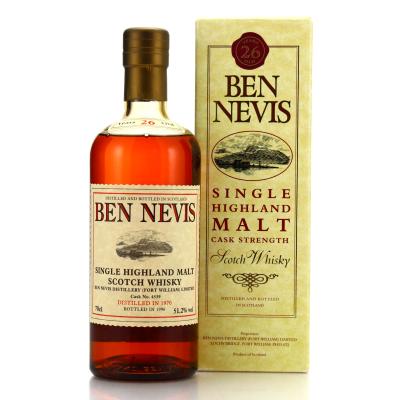 Ben Nevis 1970 Single Cask 26 Year Old #4539