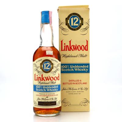 Linkwood 12 Year Old John McEwan 1970s / US Import