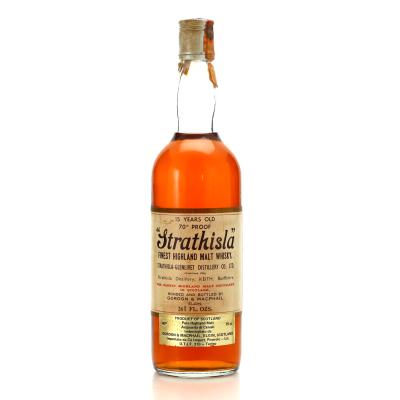 Strathisla 15 Year Old Gordon and MacPhail 70 Proof 1970s