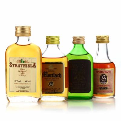 Single Malt Miniature x 4 / includes Springbank 30 Year Old