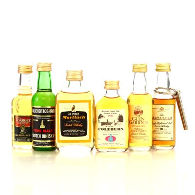 Single Malt Whisky Miniature x 6 / includes Macallan