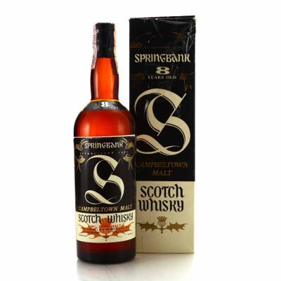 Springbank 8 Year Old 1960s-70s / A. Sutti Import