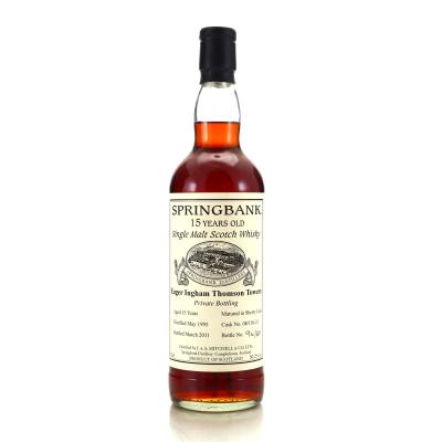 Springbank 1995 Private Sherry Cask 15 Year Old #08/136-21 / Eager Ingham Thomson Towers