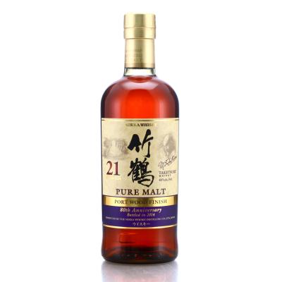 Taketsuru 21 Year Old Pure Malt Port Wood Finish / 80th Anniversary