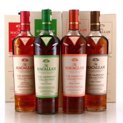 Macallan The Harmony Collection, Arabica and Cacao 4 x 70cl