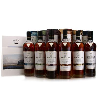 Macallan James Bond 60th Anniversary Decade 1-6 / with Print