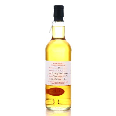 Springbank 2005 Duty Paid Sample 15 Year Old / Fresh Bourbon