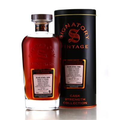 Blair Athol 2008 Signatory Vintage 12 Year Old Cask Strength