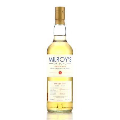 Ardbeg 'Badger' 2001 Milroy's 6 Year Old